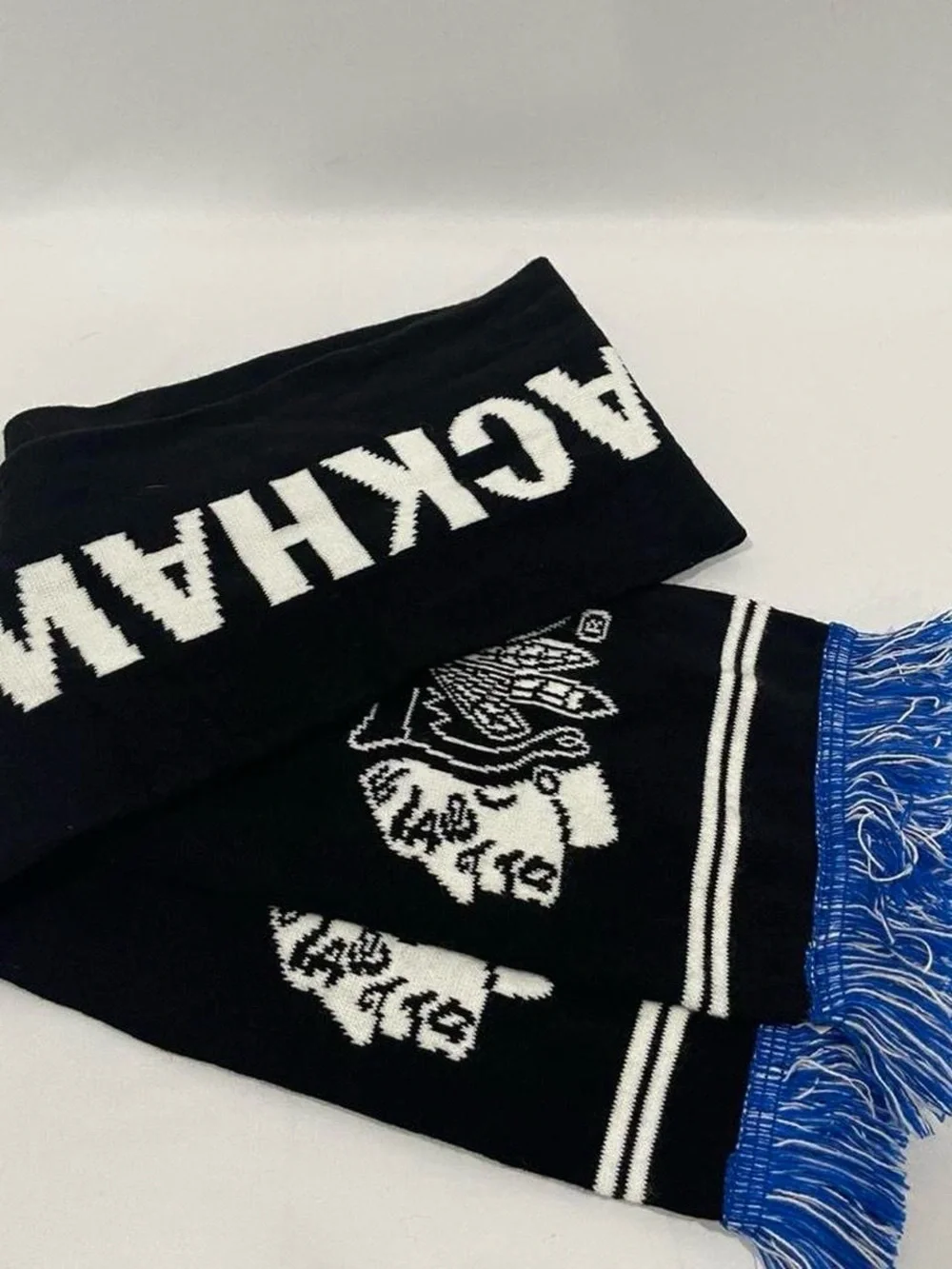 Black And Blue Chicago Blackhawks Scarf